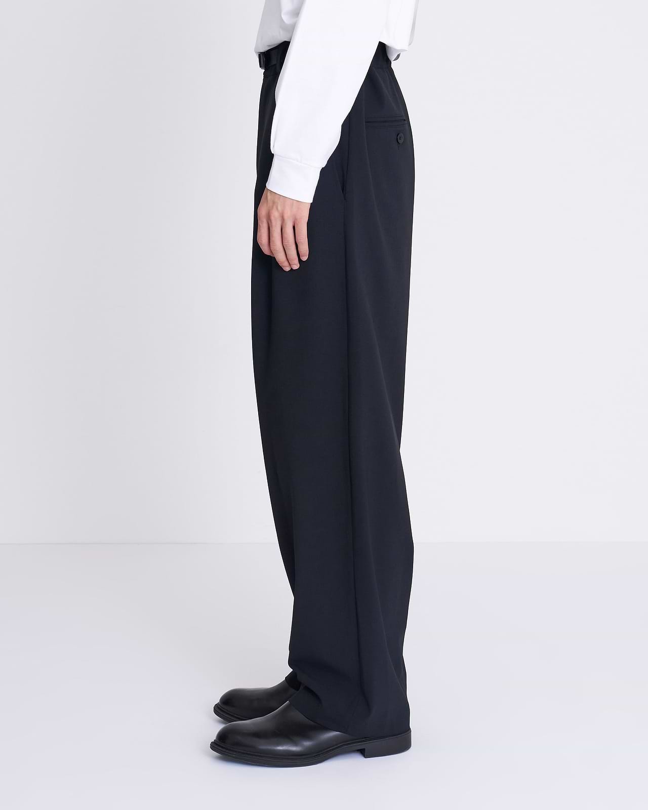 【25AW】テープベルト1タックパンツ