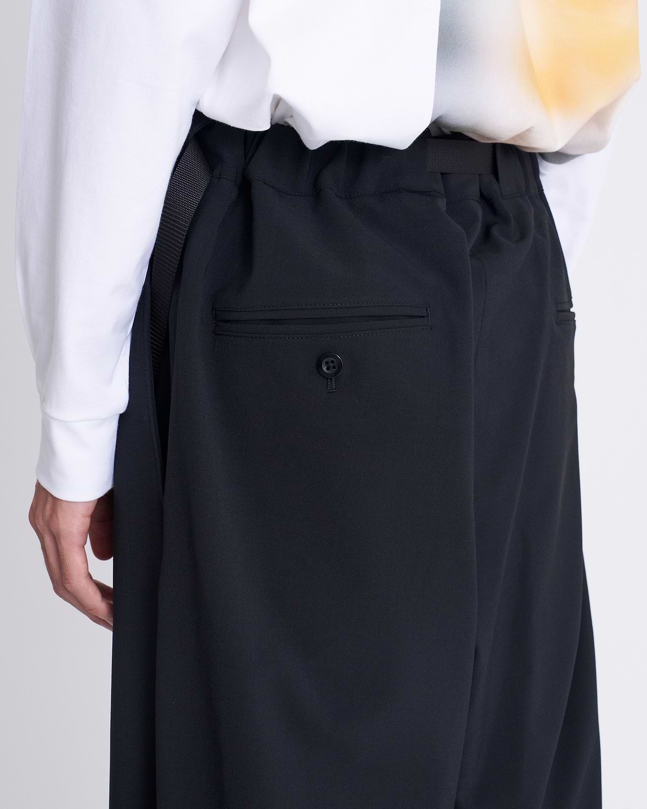 【25AW】テープベルト1タックパンツ
