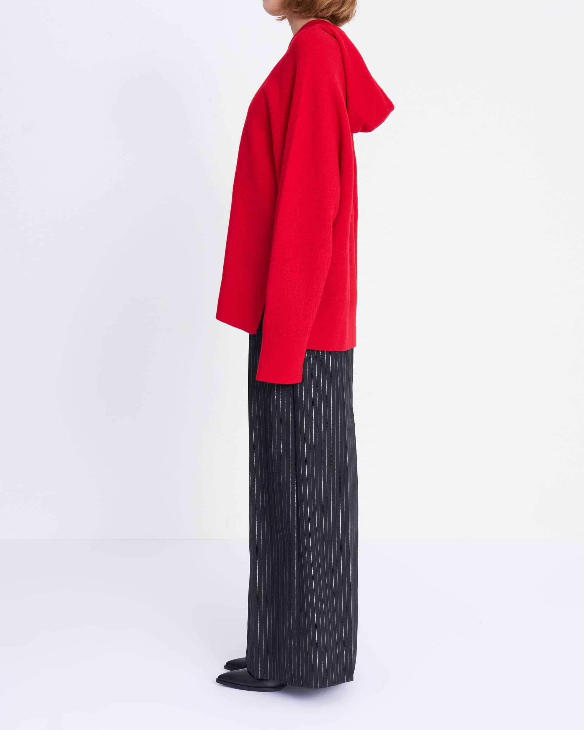 KANAKO SAKAI】ブークレニットフーディー – ファッション