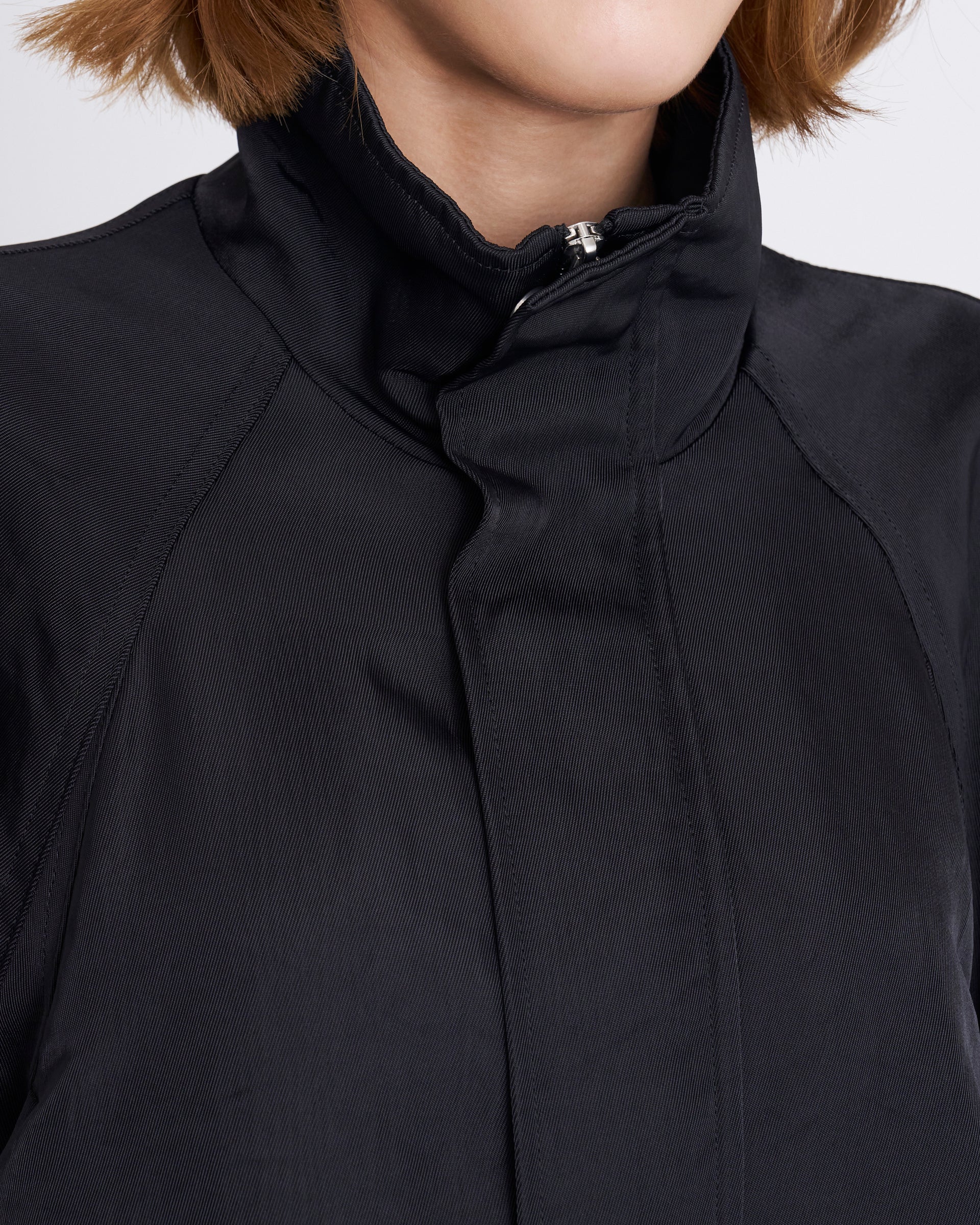 KANAKO SAKAI】ナイロンボンバー ブラック | 日本製 ボンバー