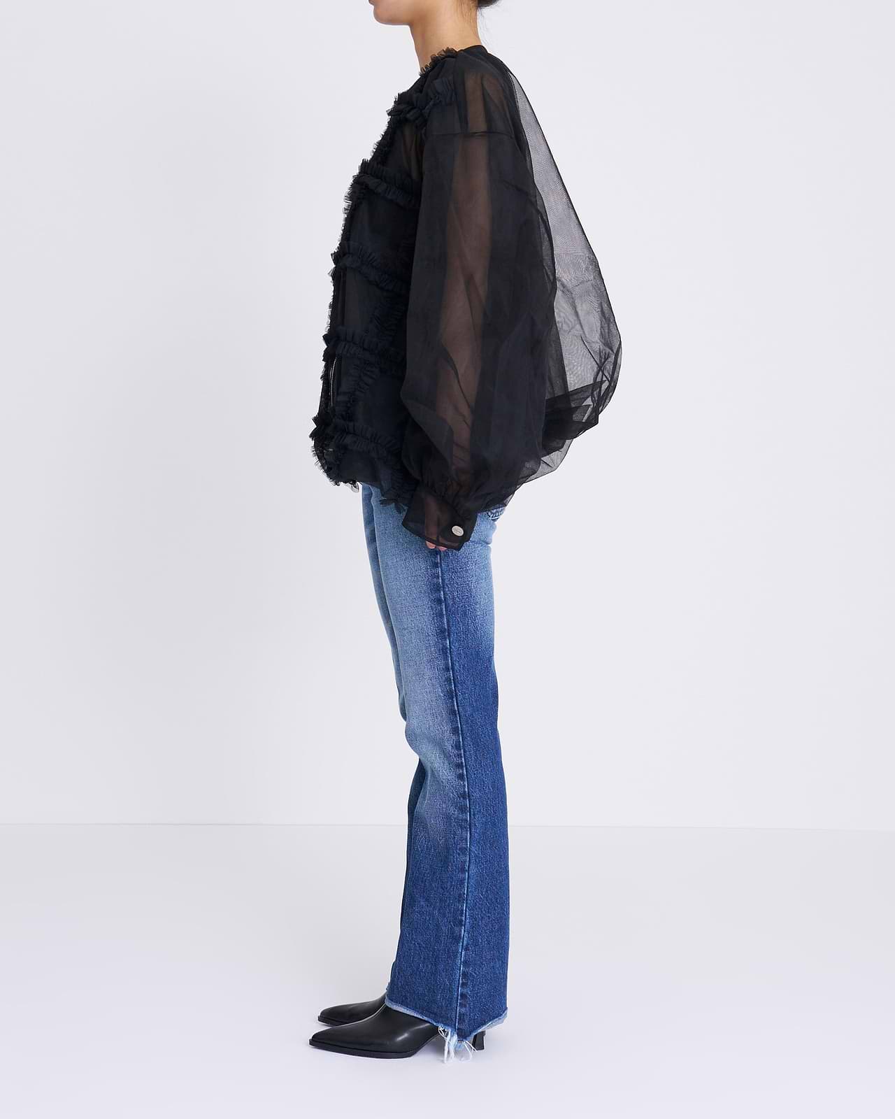 【25AW】ラッフルチュールボンバージャケット