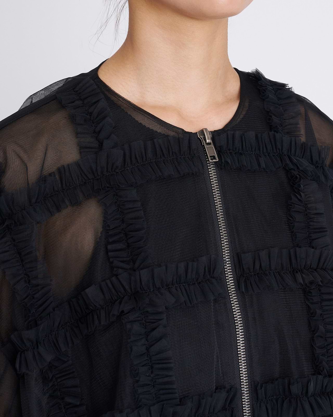 【25AW】ラッフルチュールボンバージャケット