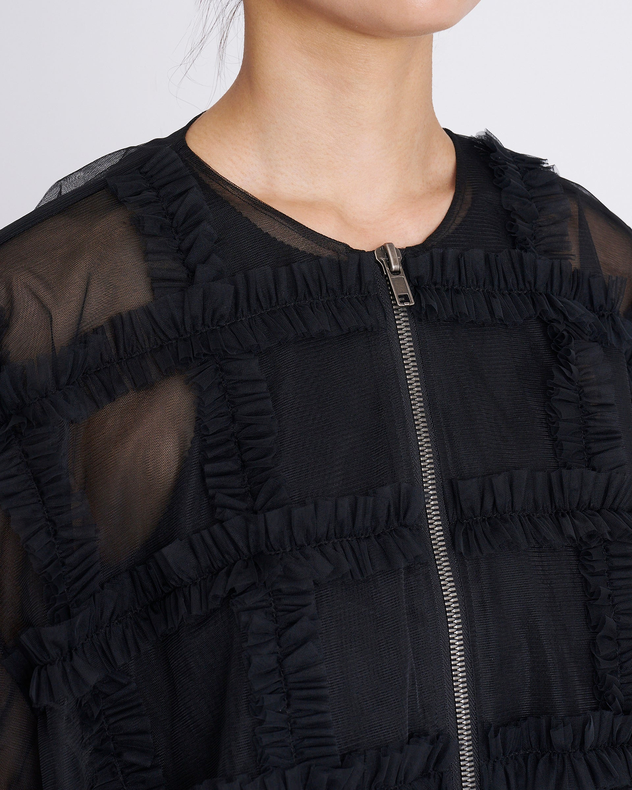 【25AW】ラッフルチュールボンバージャケット