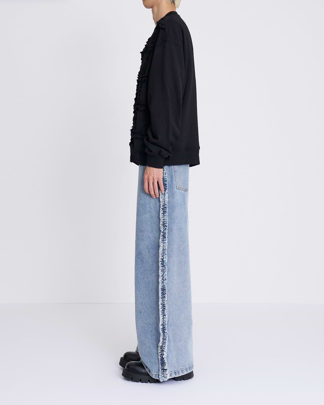 【25AW】ラッフルジャージーカーディガン