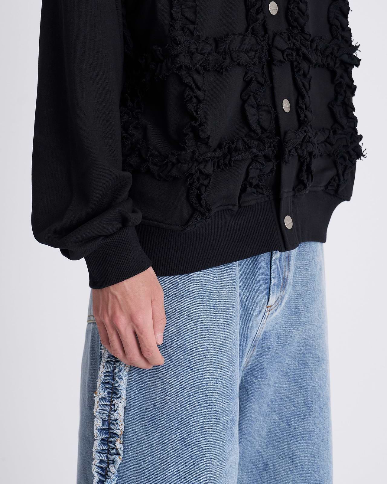 【25AW】ラッフルジャージーカーディガン