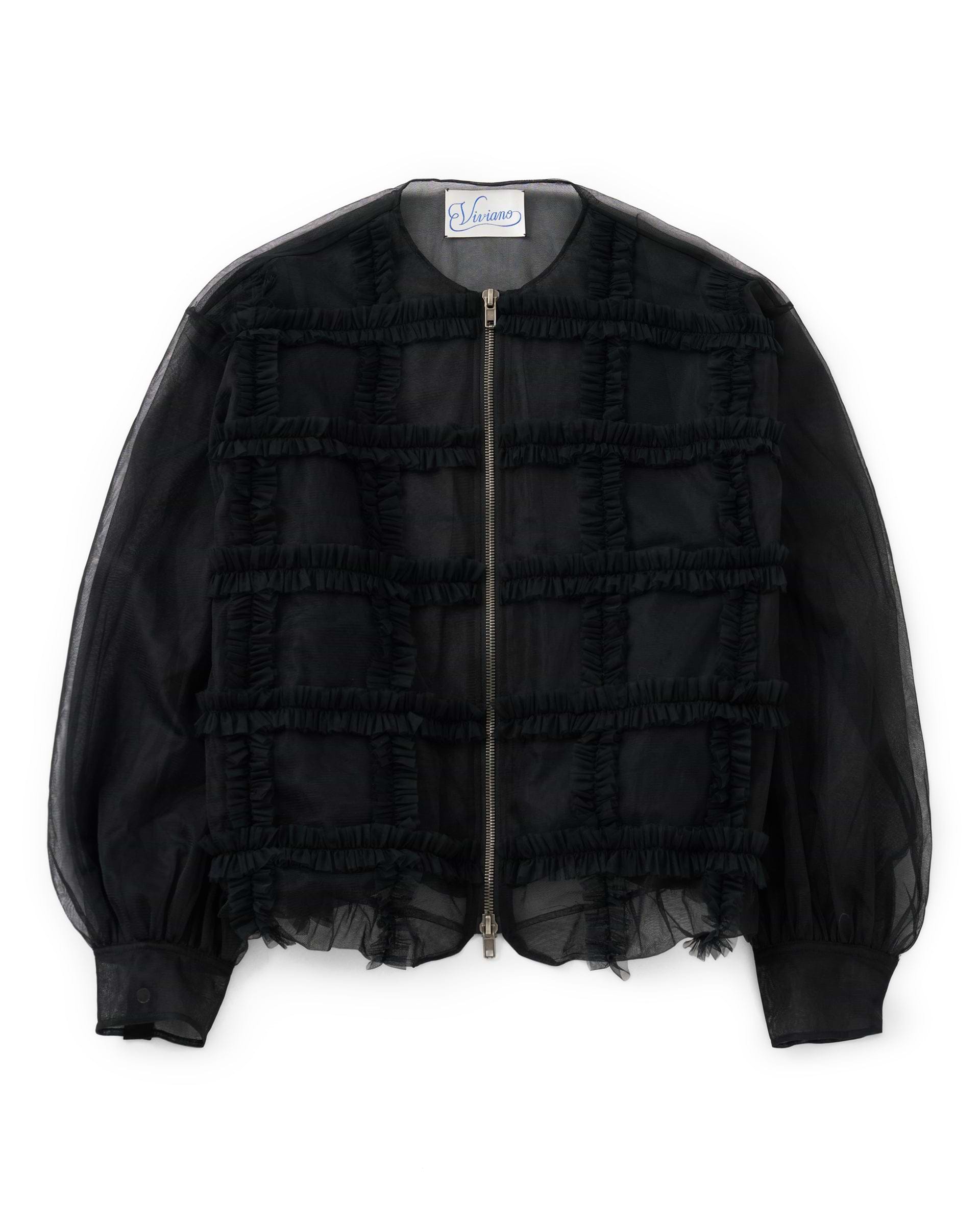 新作☆素敵☆Louis Vuitton☆リブスリーブボンバージャケット VIVIANO】ラッフルチュールボンバージャケット – ファッション