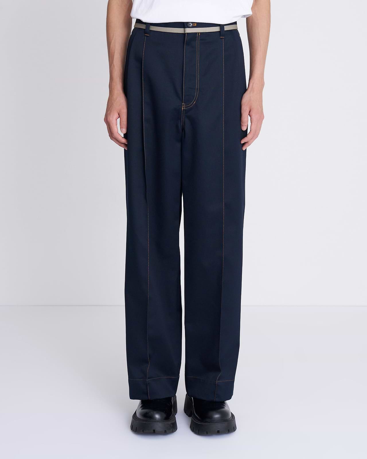 【25AW】カラーステッチトラウザーズ
