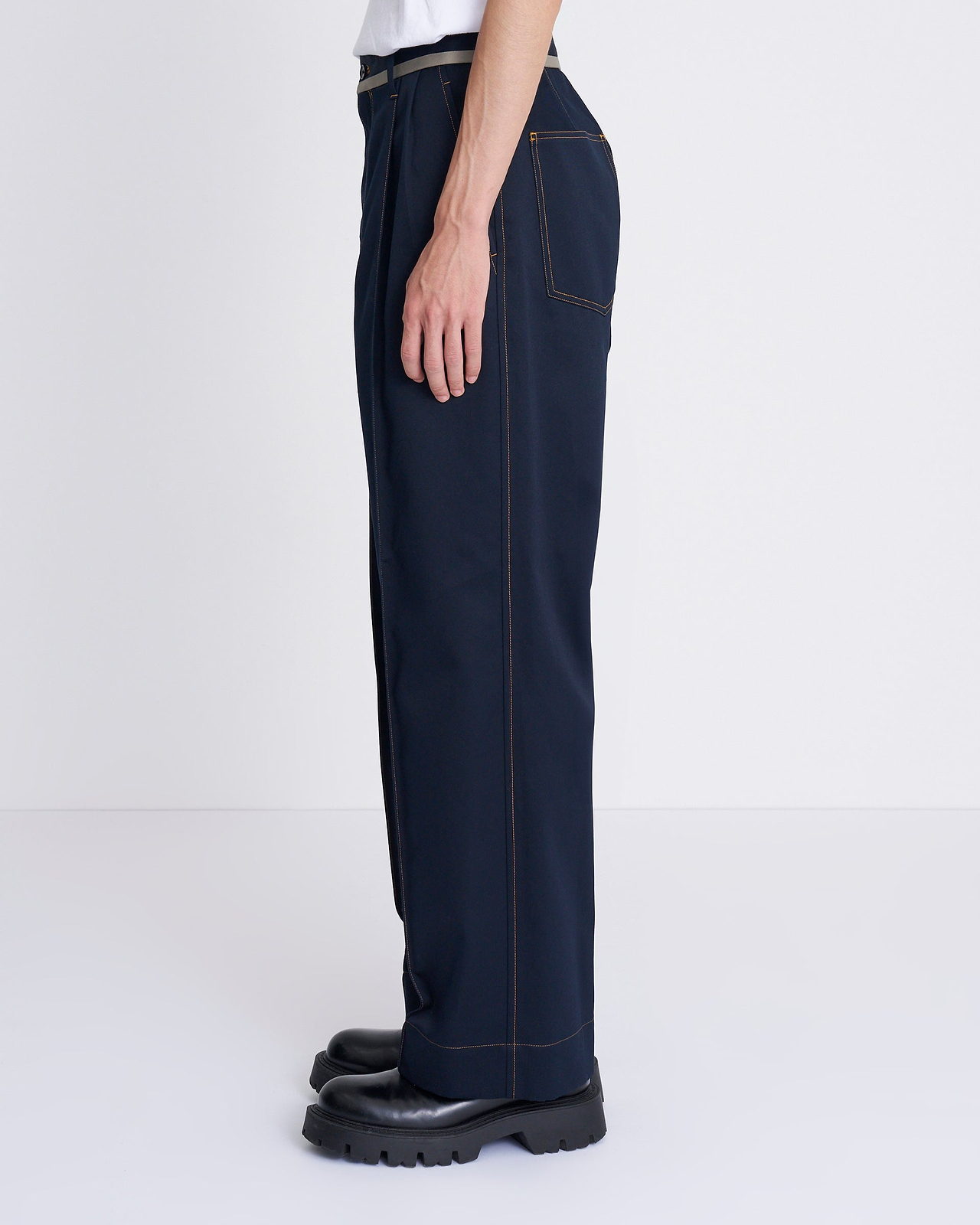 【25AW】カラーステッチトラウザーズ
