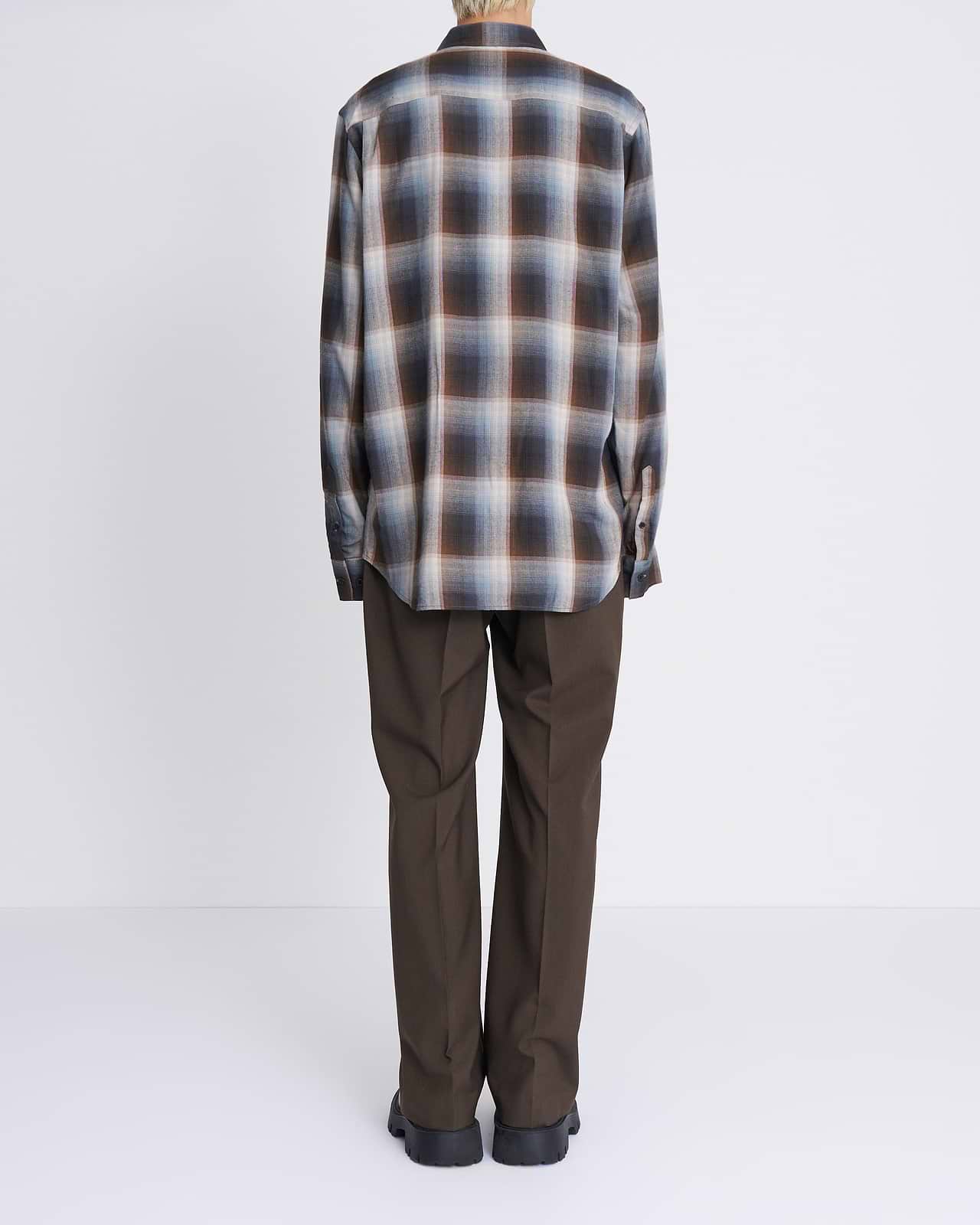 【25AW】チェックエンブロイダリーシャツ