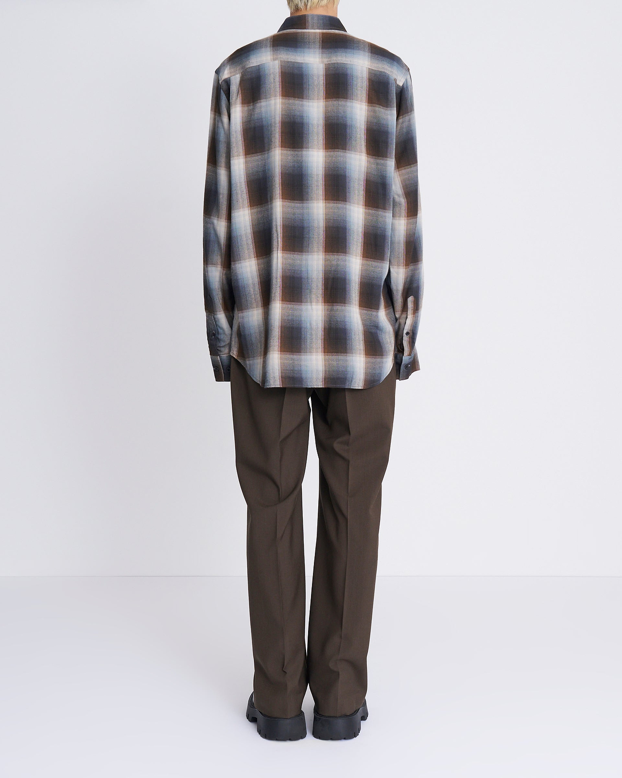 【25AW】チェックエンブロイダリーシャツ
