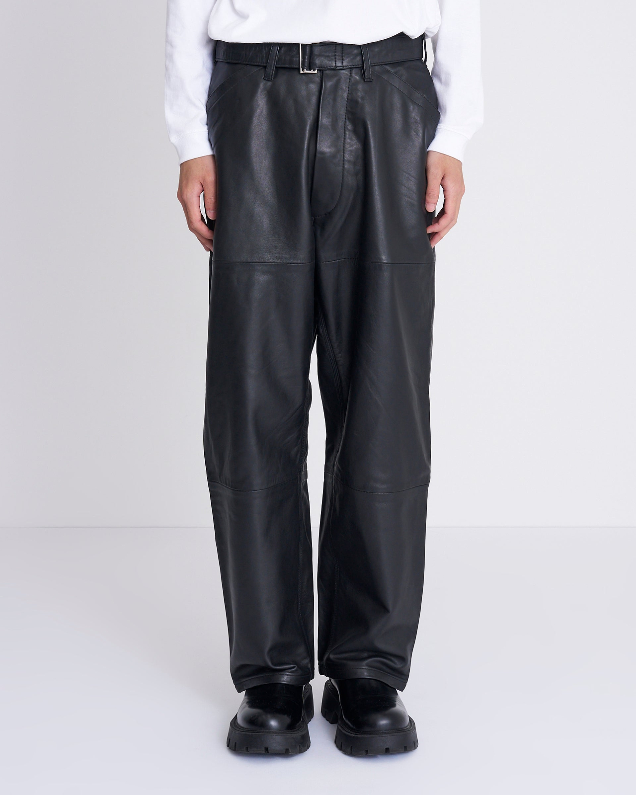 【25AW】レザーペインターパンツ