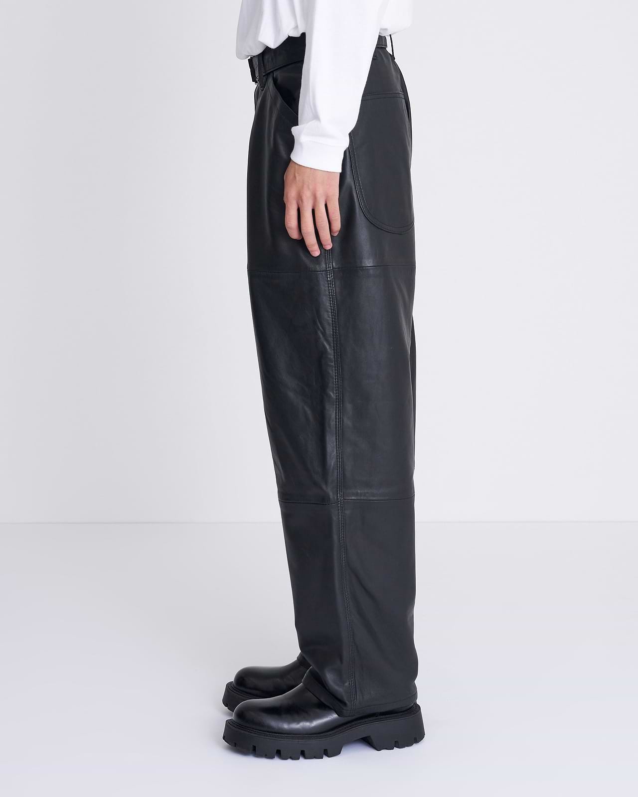 【25AW】レザーペインターパンツ