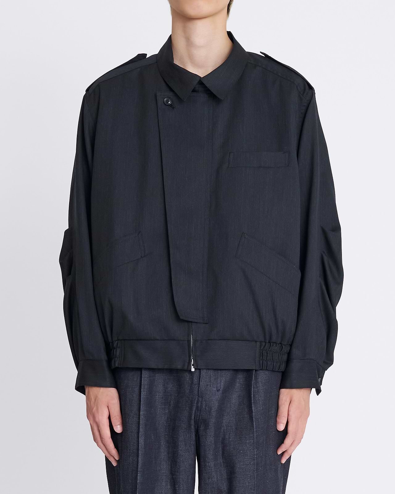 【25AW】エポレットジップアップブルゾン