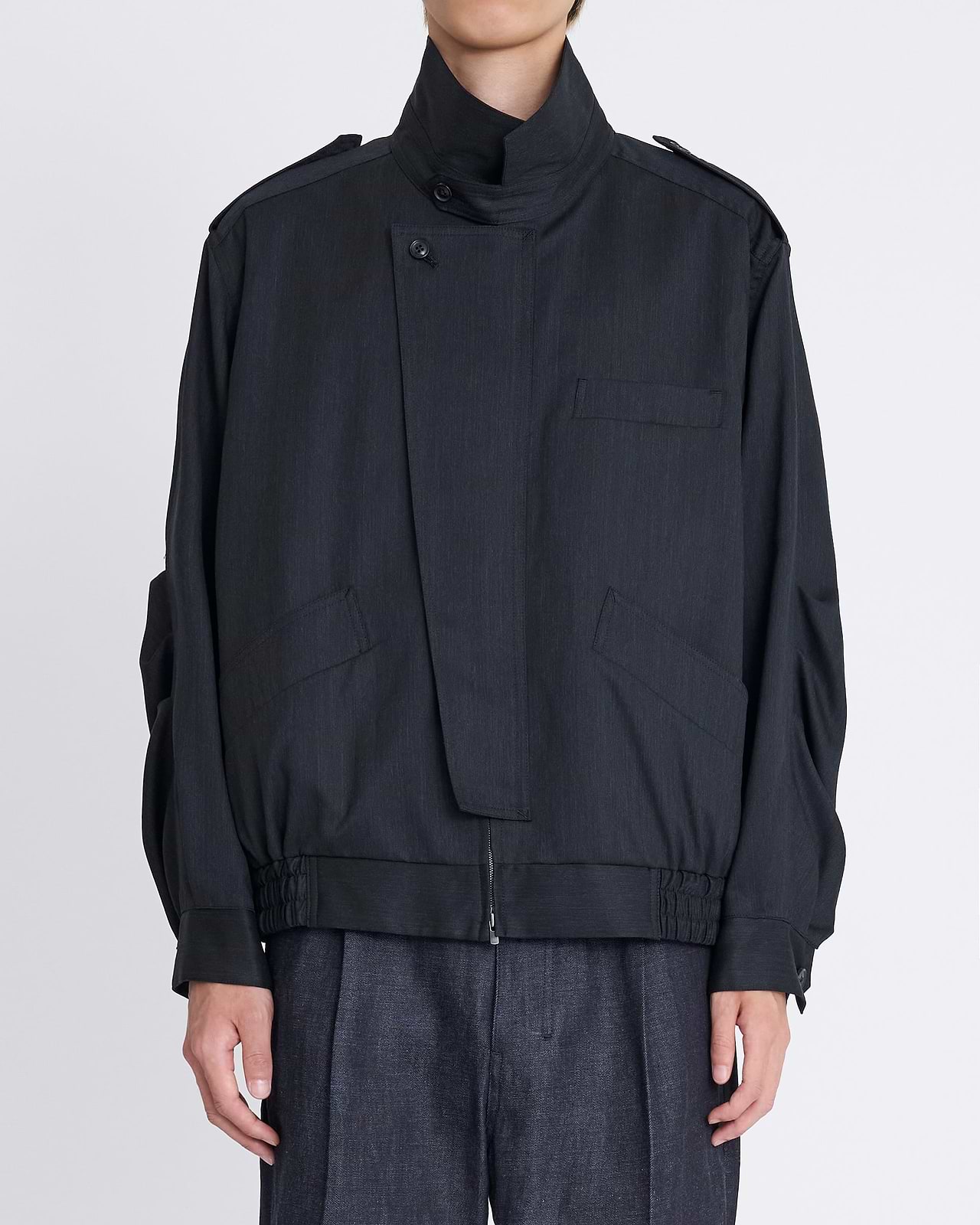 【25AW】エポレットジップアップブルゾン