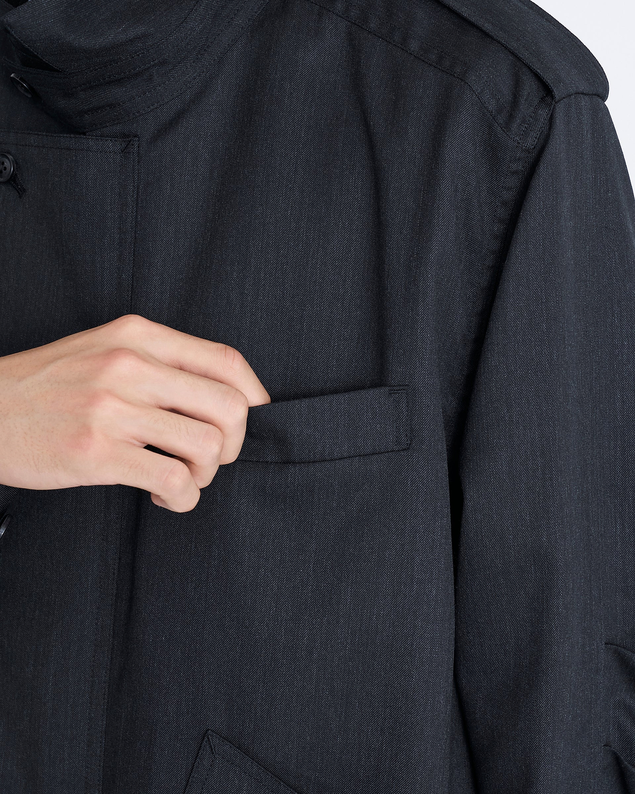 【25AW】エポレットジップアップブルゾン