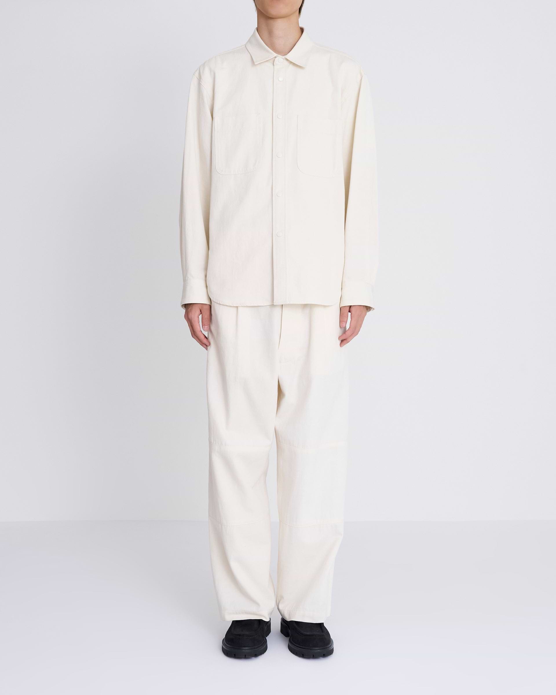 ATON】ハードウォッシュコットンシャツジャケット – ファッション