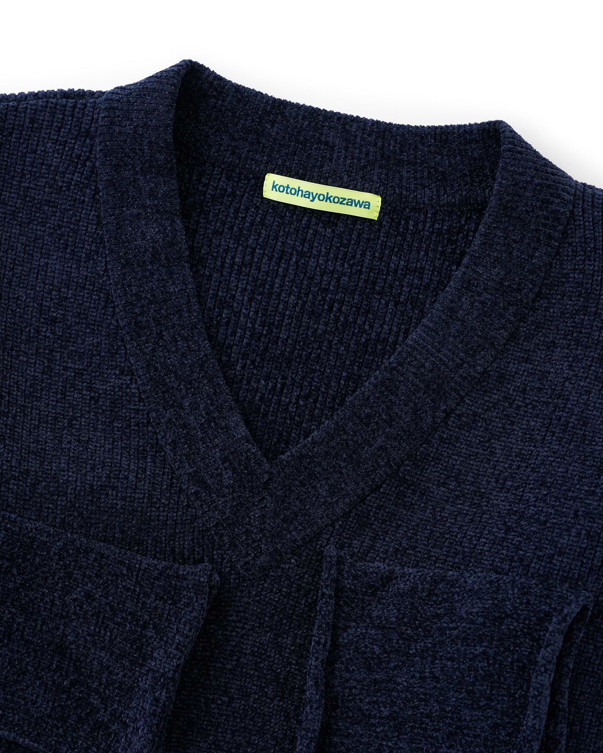 todo kotohayokozawaネイビー 長袖トップス kotohayokozawa】T*D* Vネックニットトップ ネイビー | 海外製 プル