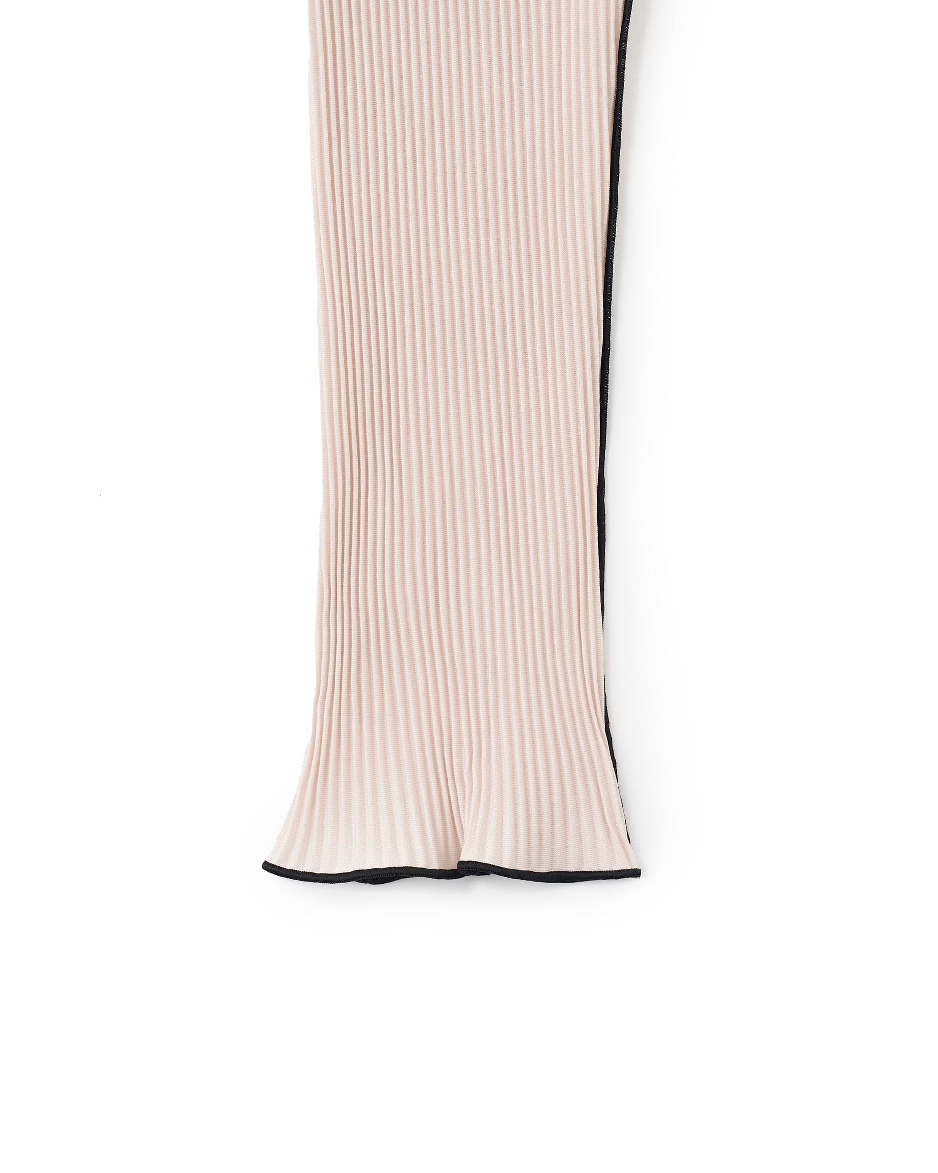 kotohayokozawa】スパイラルウェーブロングスリーブドレス（ハイネック