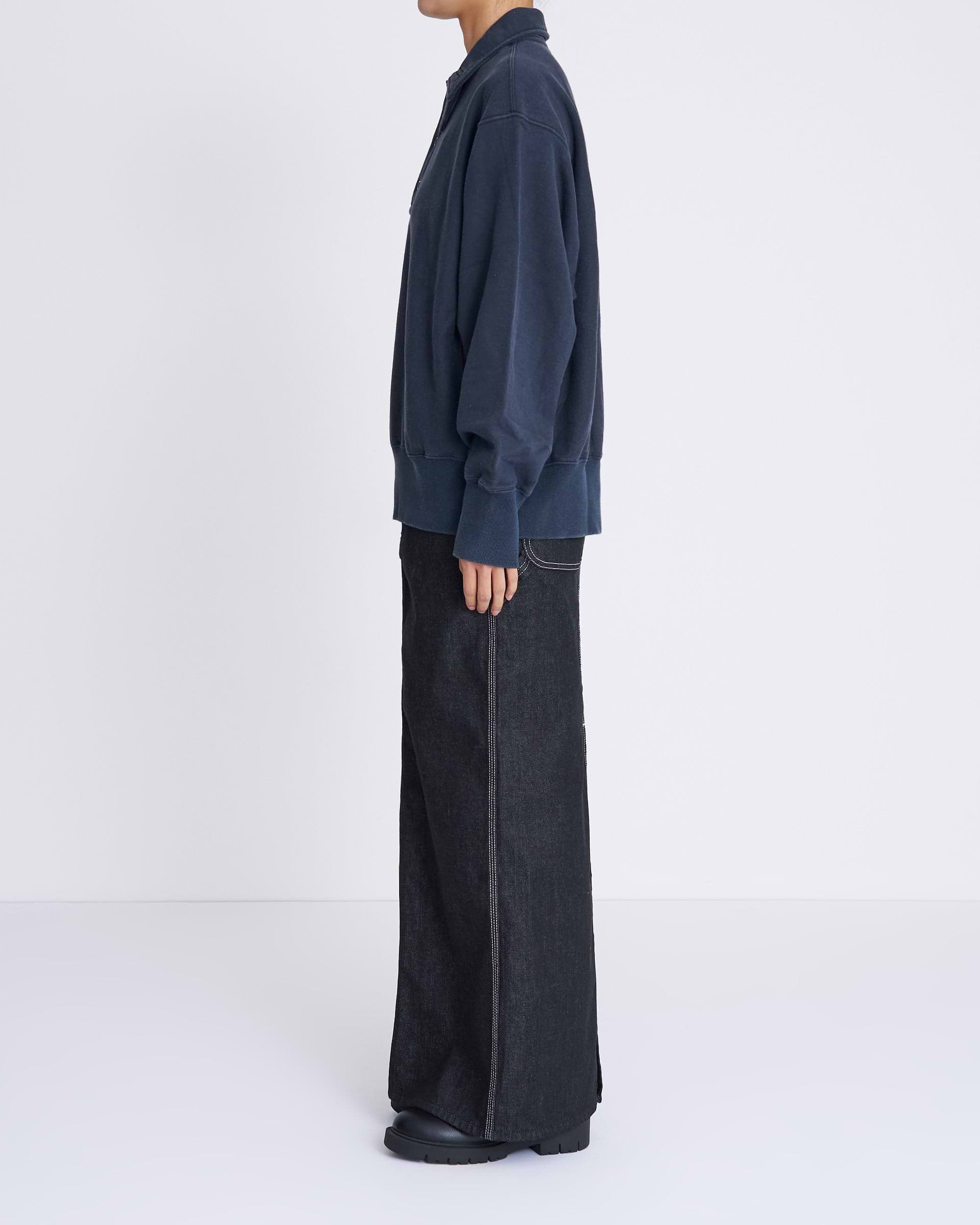 JANE SMITH / FLEECE SNAP プルオーバー JOHN MASON SMITH / JANE SMITH】フロスティングコットン