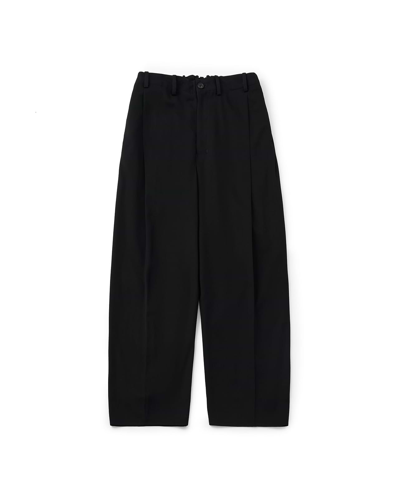 【25AW】ドレーピングクロッチボックスプリーツトラウザーズ