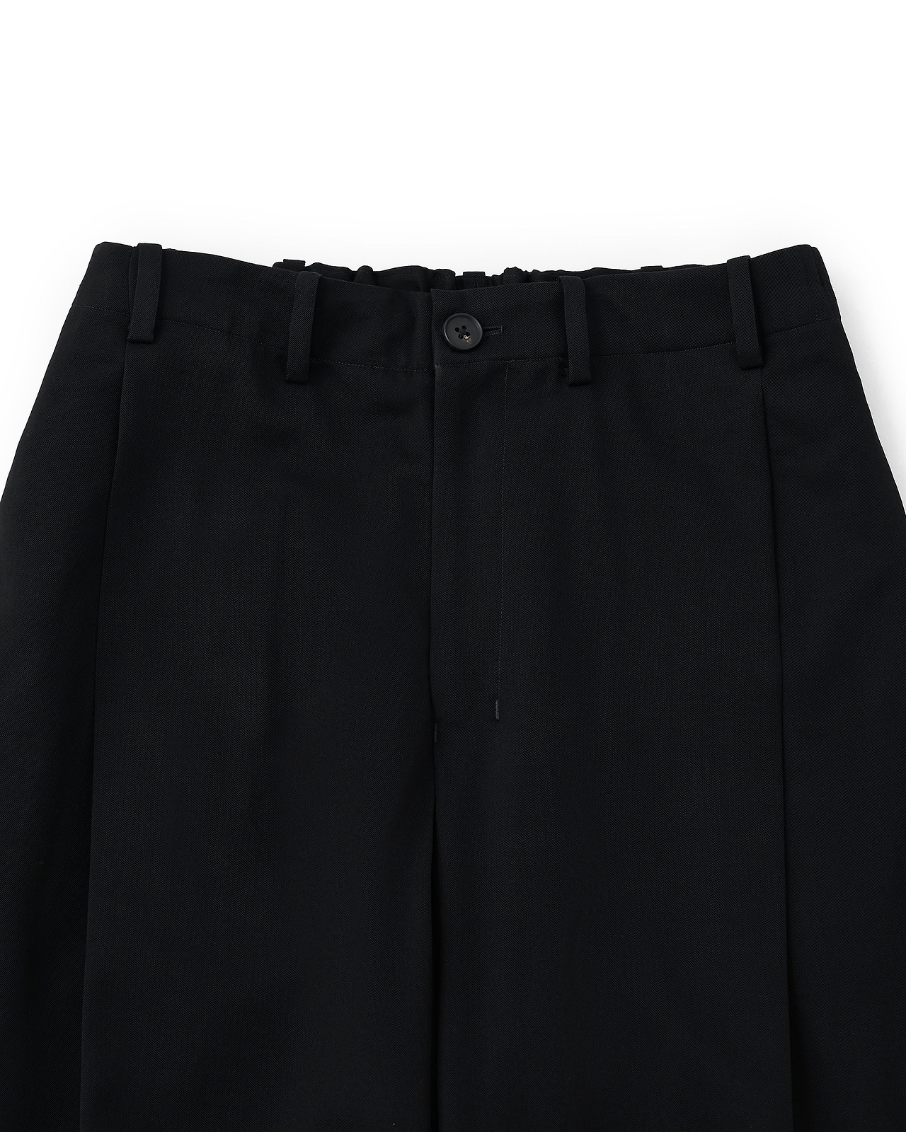 【25AW】ドレーピングクロッチボックスプリーツトラウザーズ