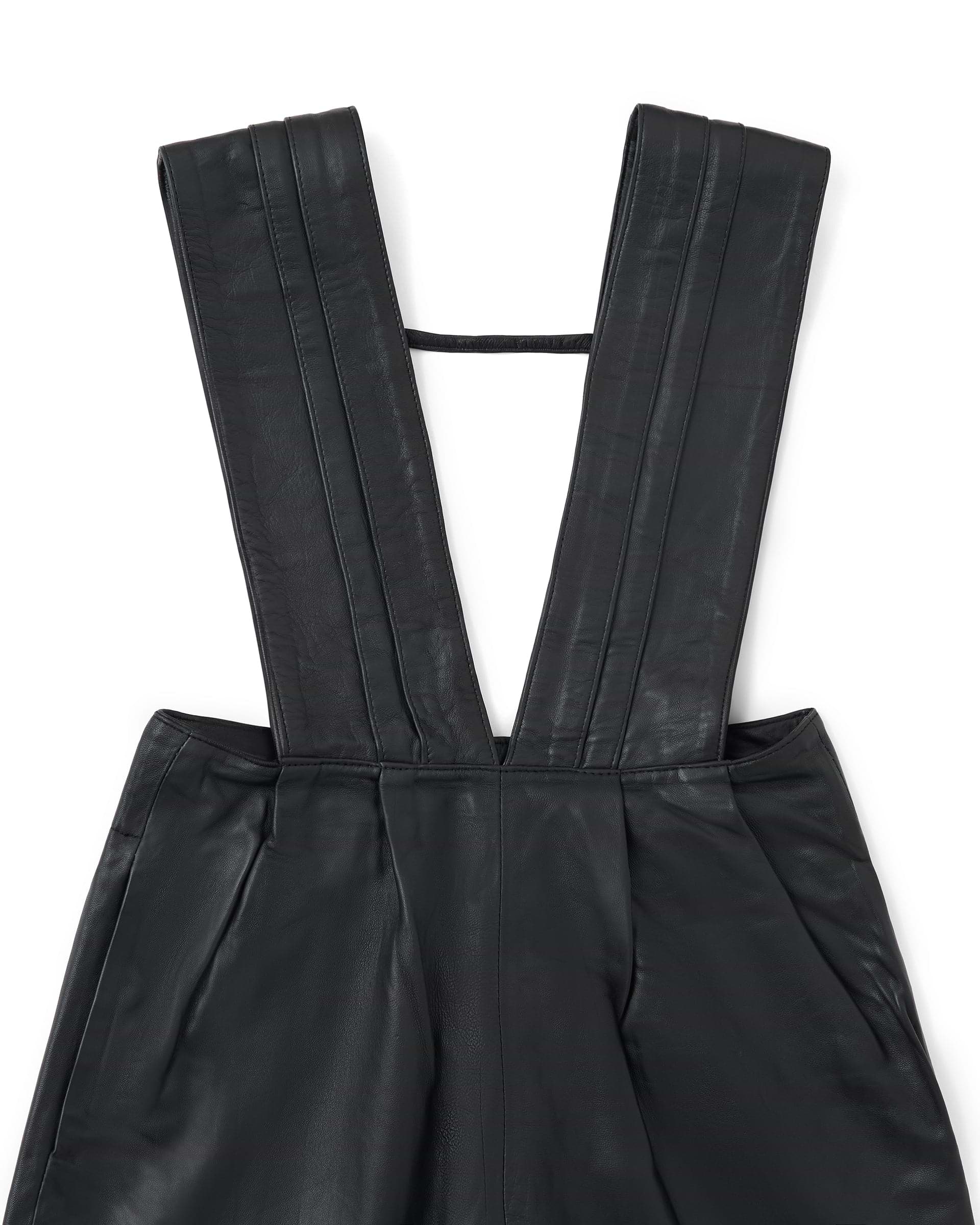 SEEALL】レザータスキパンツ ブラック | 海外製 オールインワン | F