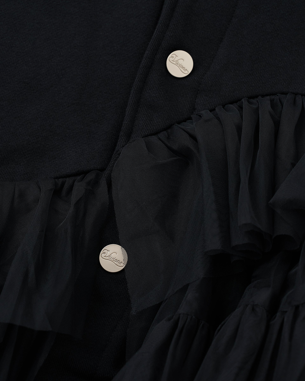 【25AW】チュールジャージーカーディガン