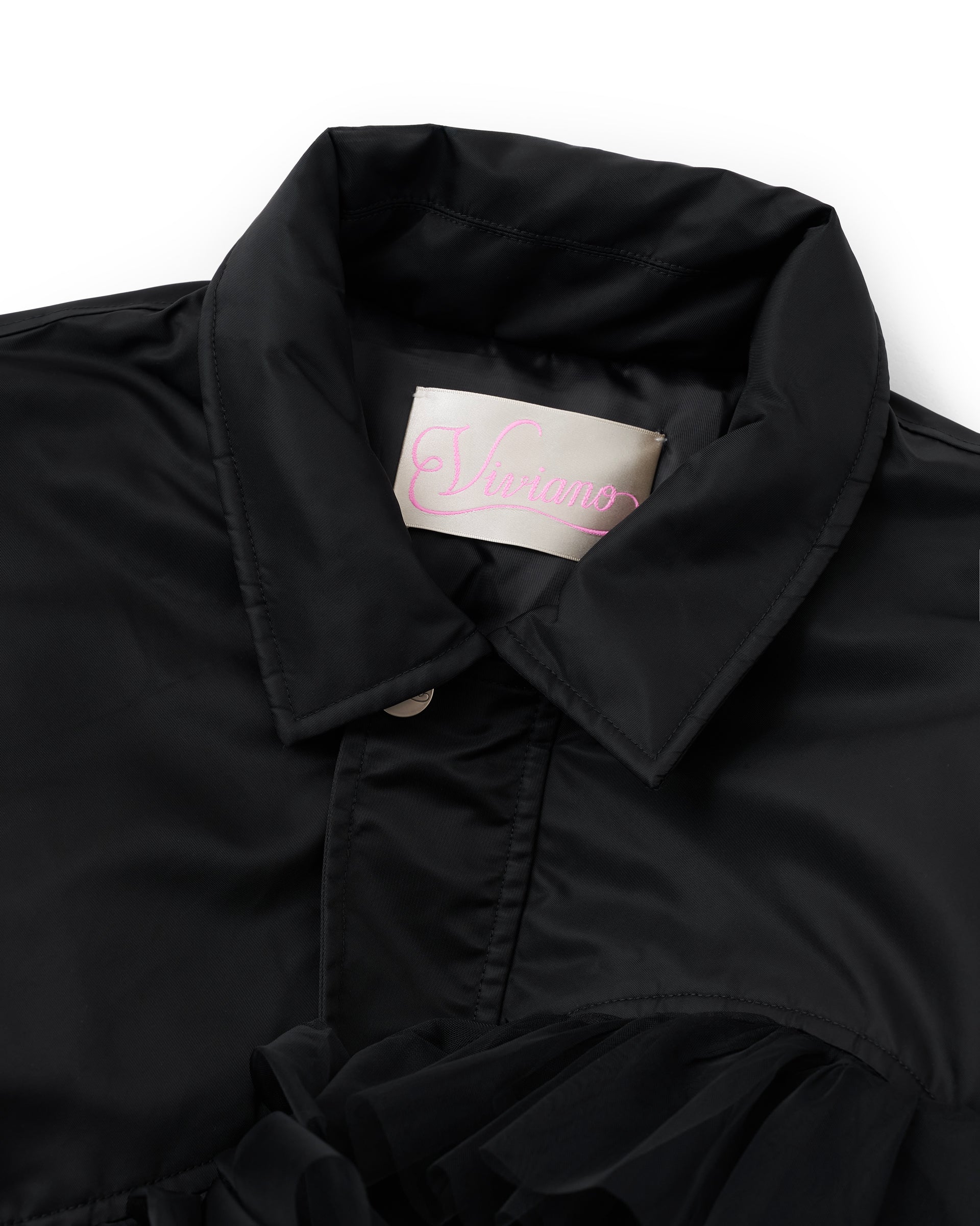 VIVIANO】チュールボンバージャケット – ファッションスナップストア