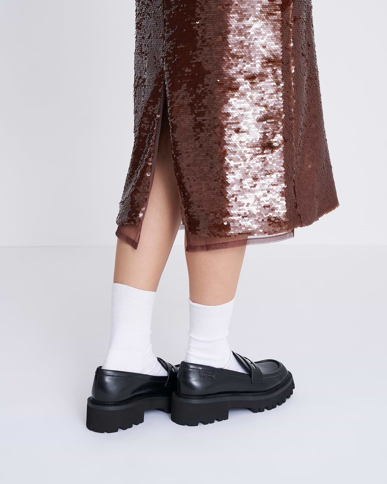 【25AW】チュールレイヤードスパンコールスカート