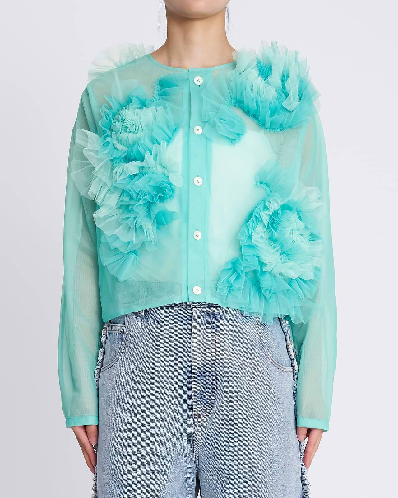 【25AW】フラワーチュールカーディガン
