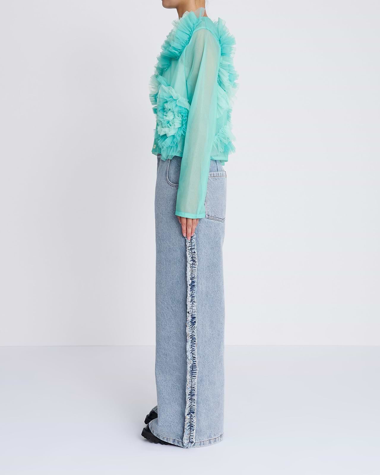 【25AW】フラワーチュールカーディガン