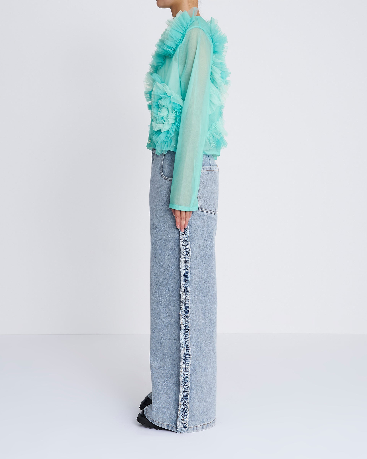 【25AW】フラワーチュールカーディガン