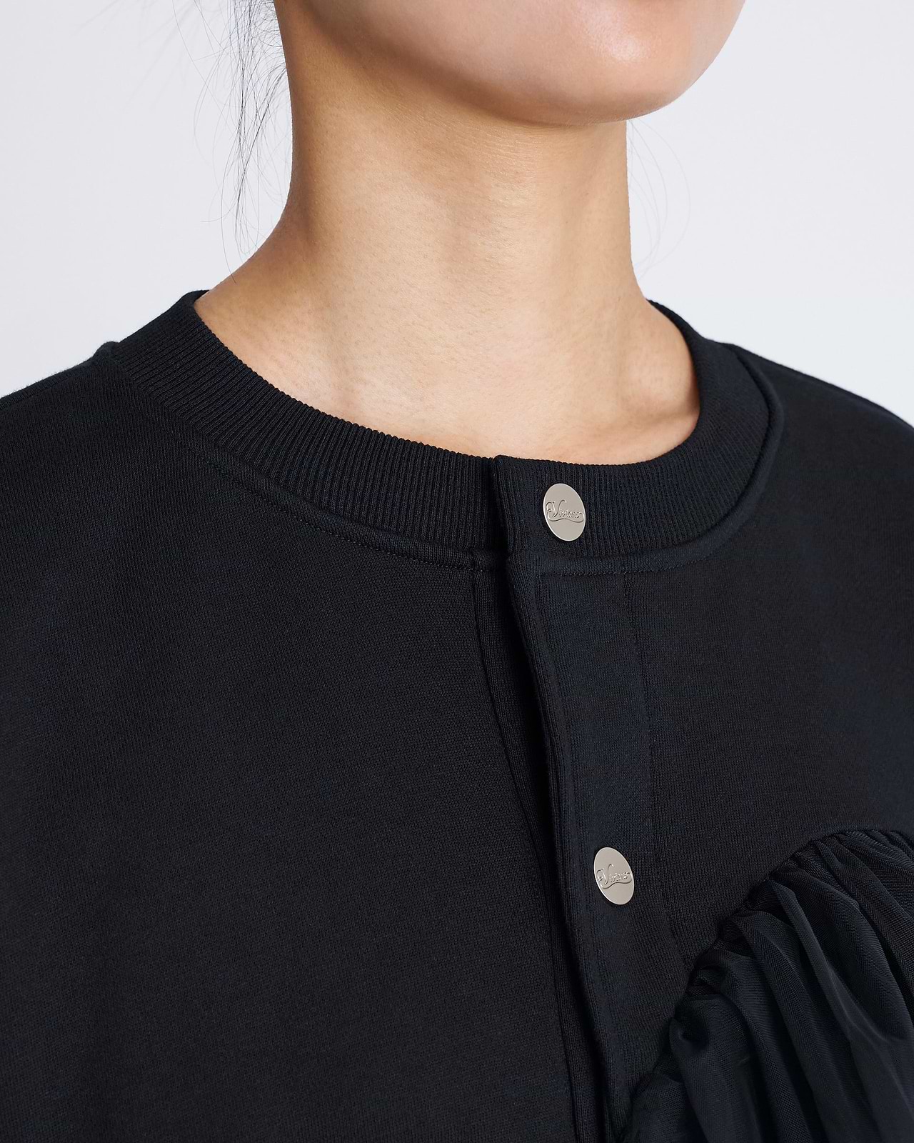 【25AW】チュールジャージーカーディガン
