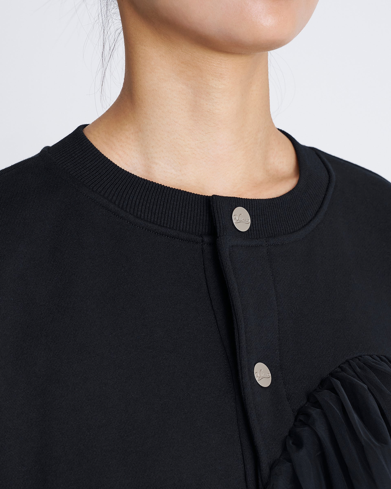 【25AW】チュールジャージーカーディガン