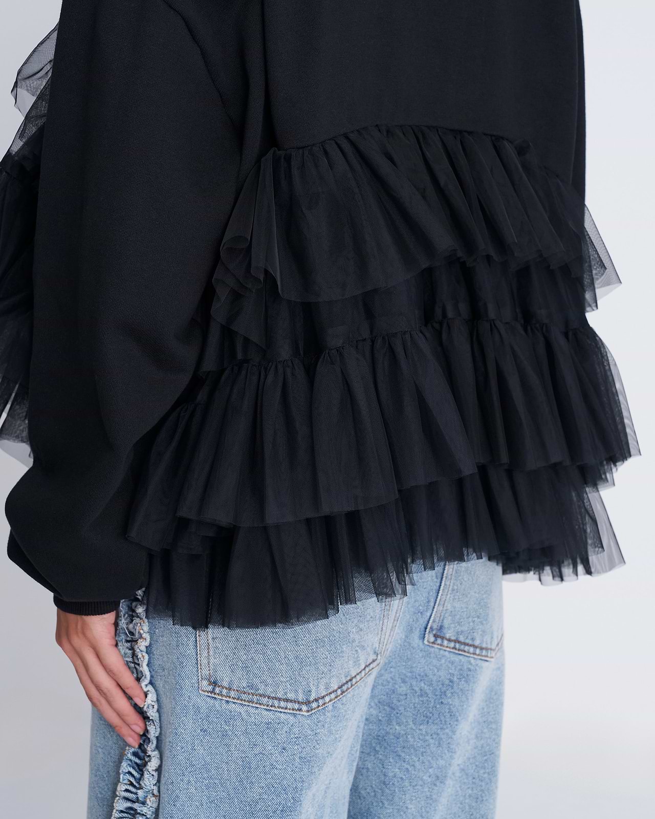 【25AW】チュールジャージーカーディガン