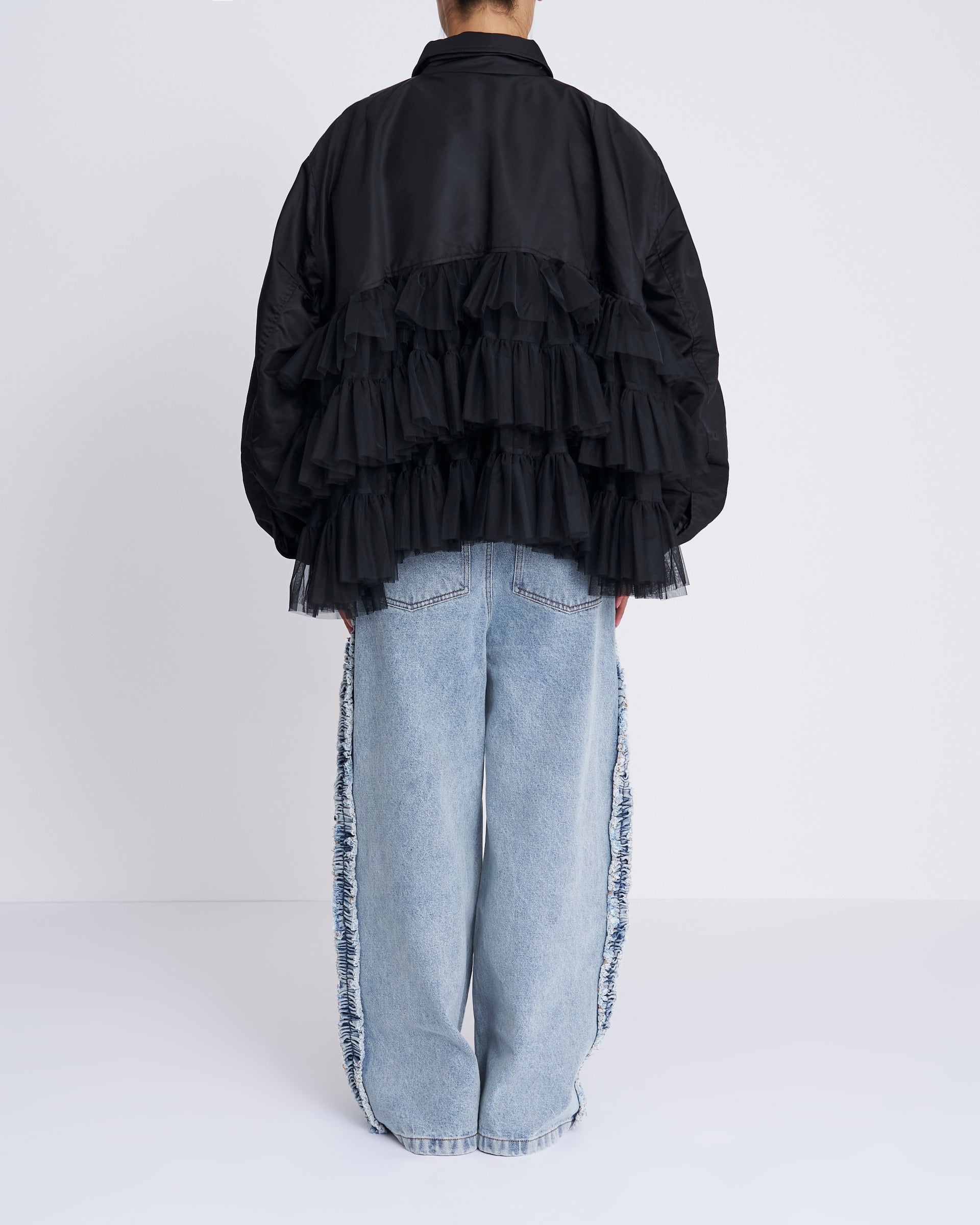 VIVIANO】チュールボンバージャケット – ファッションスナップストア