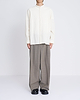 【25AW】ドレーピングクロッチボックスプリーツトラウザーズ（ヘリンボーン）