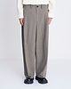 【25AW】ドレーピングクロッチボックスプリーツトラウザーズ（ヘリンボーン）