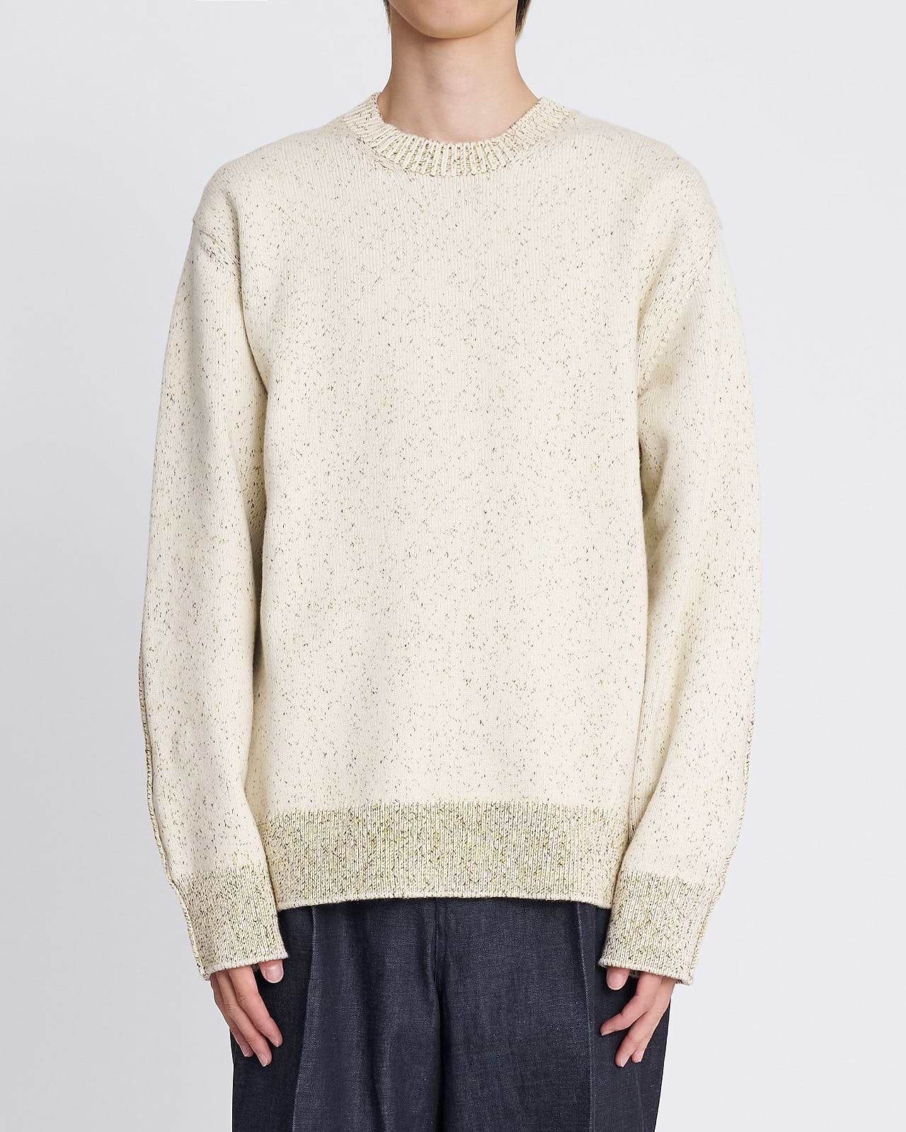 【25AW】コットンブレンドニットプルオーバー