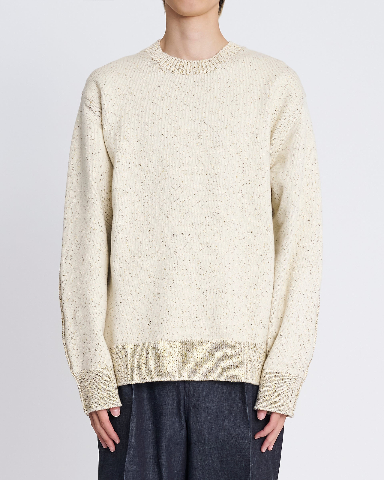 【25AW】コットンブレンドニットプルオーバー