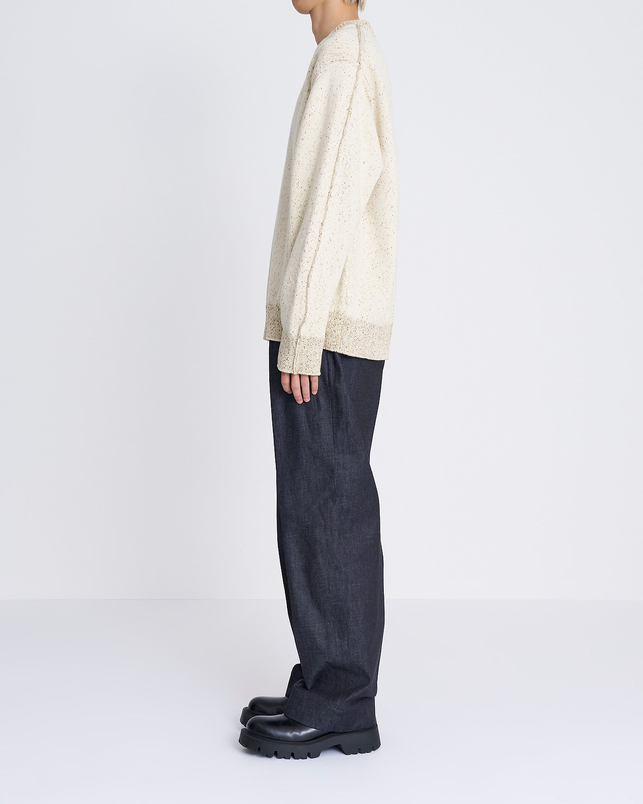 【25AW】コットンブレンドニットプルオーバー