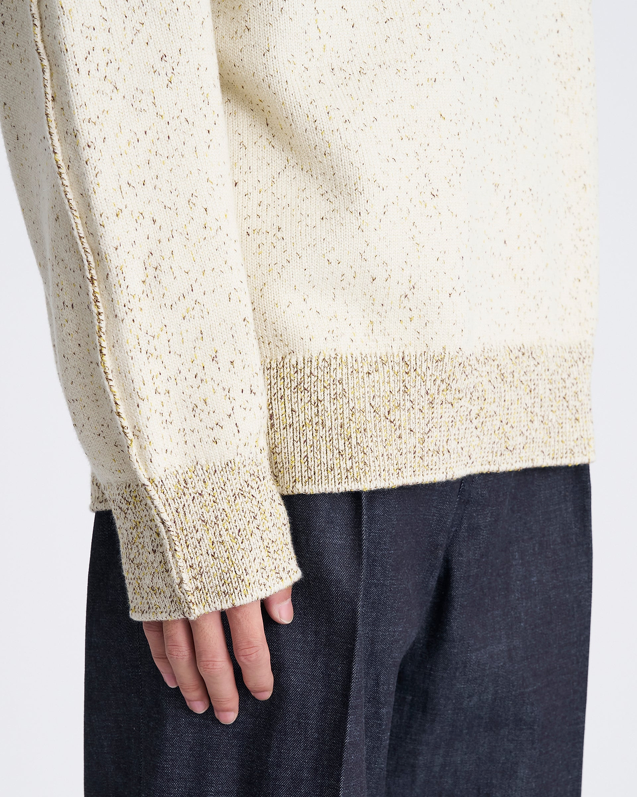 【25AW】コットンブレンドニットプルオーバー