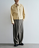 【25AW】ドレーピングクロッチボックスプリーツトラウザーズ（ヘリンボーン）