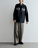 【25AW】ドレーピングクロッチボックスプリーツトラウザーズ（ヘリンボーン）