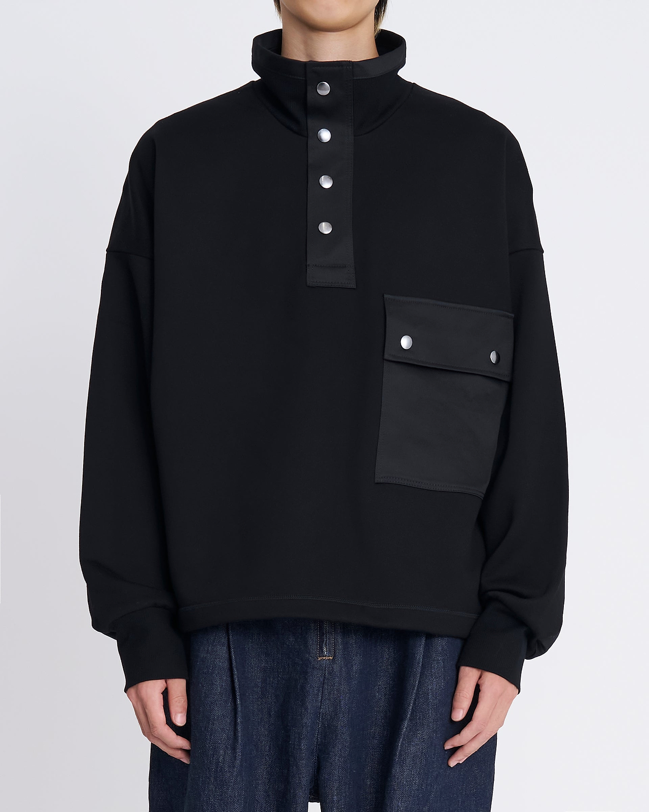 【25AW】ドローコードスタンドカラープルオーバー