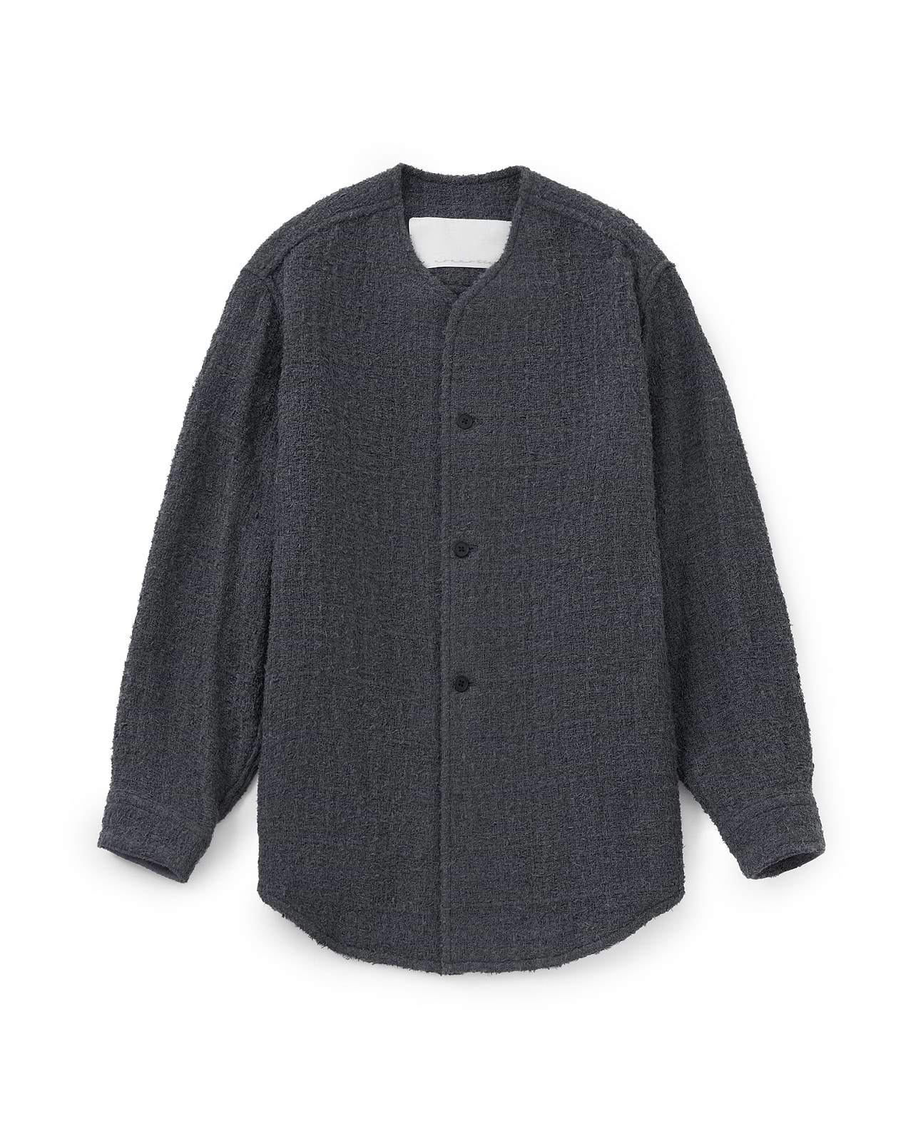 【25AW】ノーカラーシャツジャケット