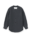 【25AW】ノーカラーシャツジャケット