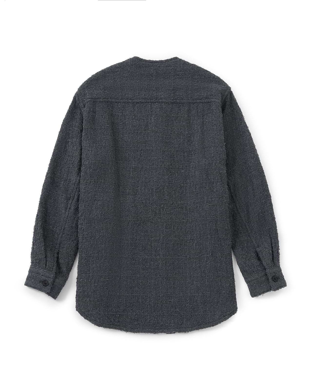 【25AW】ノーカラーシャツジャケット