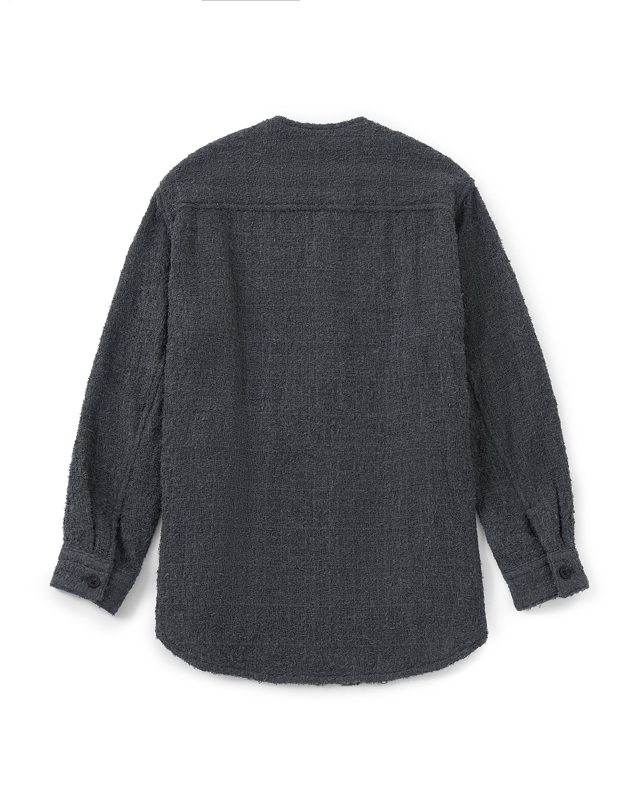 【25AW】ノーカラーシャツジャケット