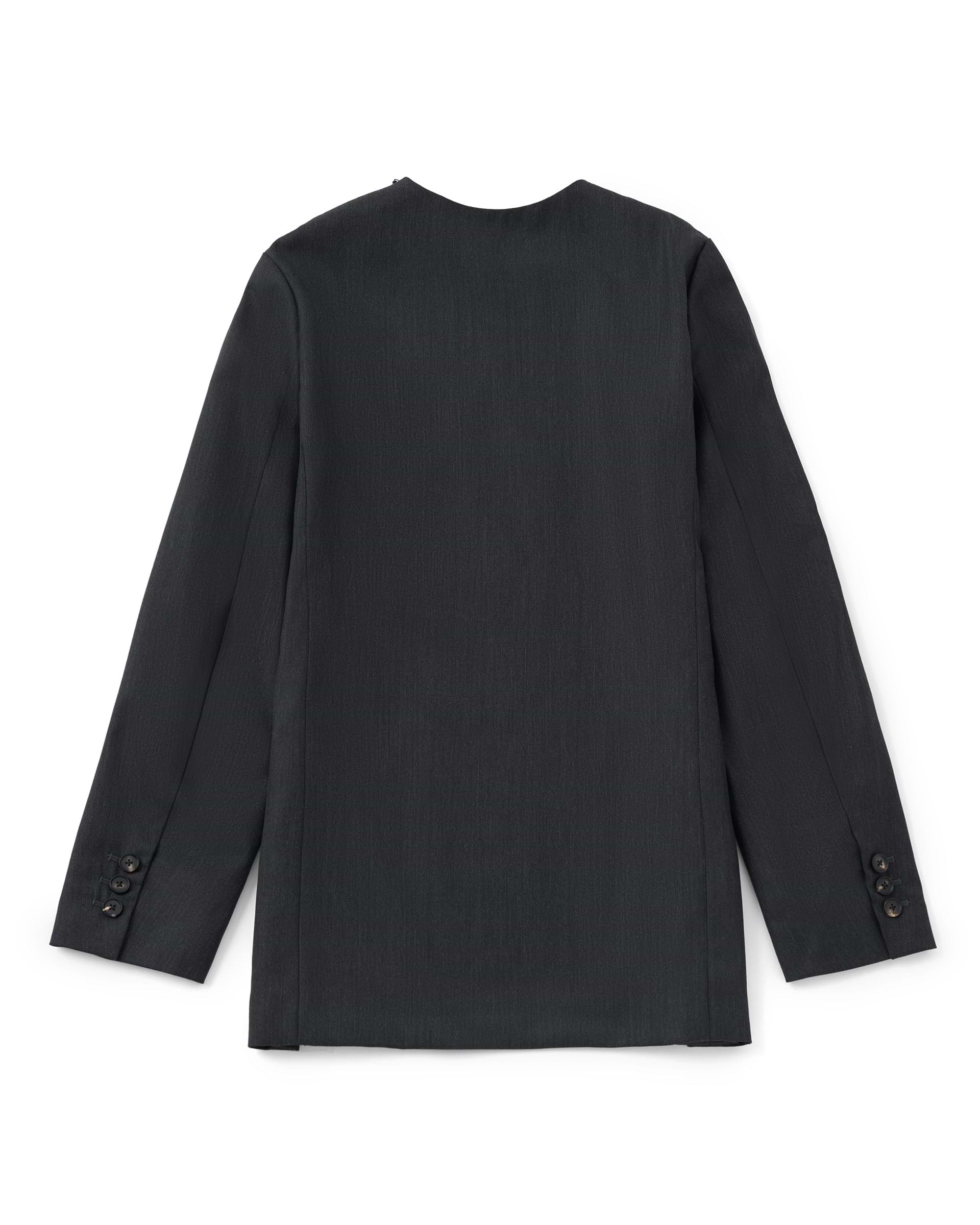 SEEALL】ジェケットトップ チャコール | 日本製 プルオーバー | F